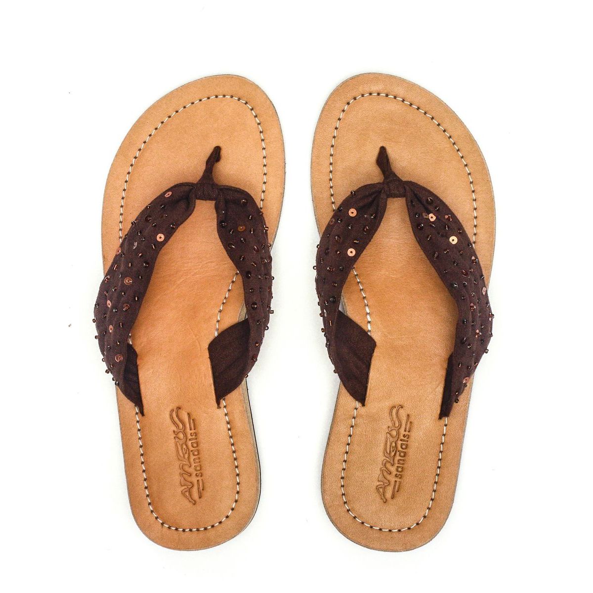 Damen Leder Sandalen